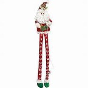Plush Long Leg Santa Advent Calendar